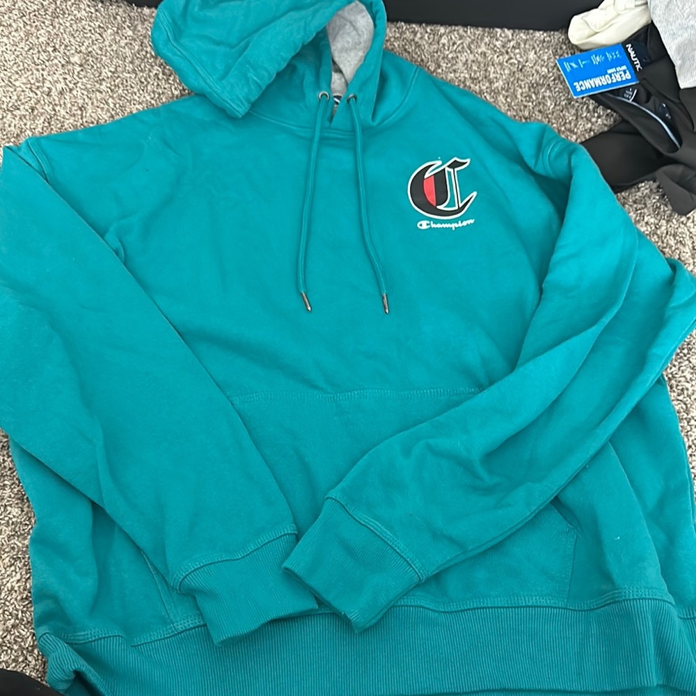 Champion Turquoise Pullover Hoodie